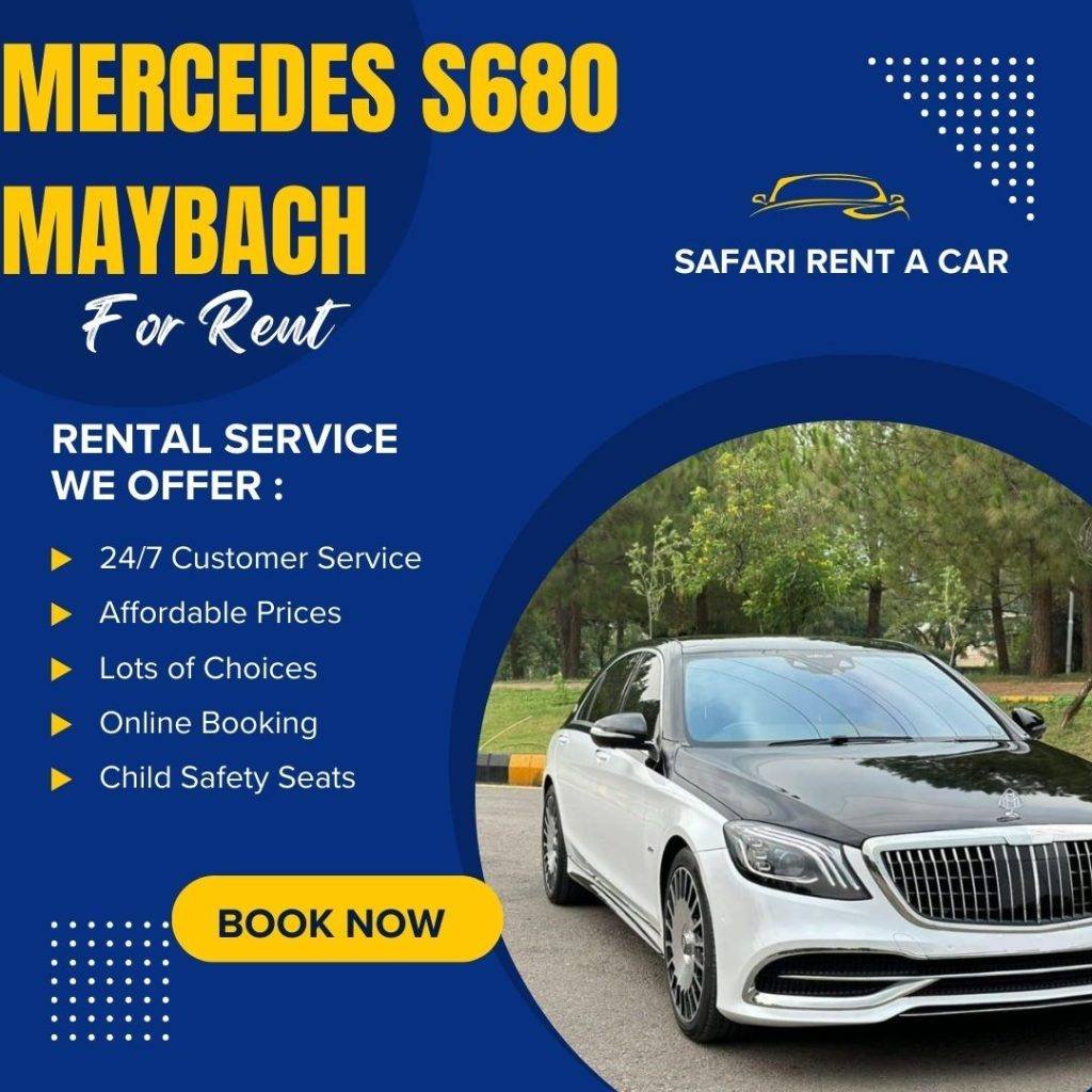 Experience Unmatched Luxury with the Mercedes S680 Maybach at Safari Rent A Car