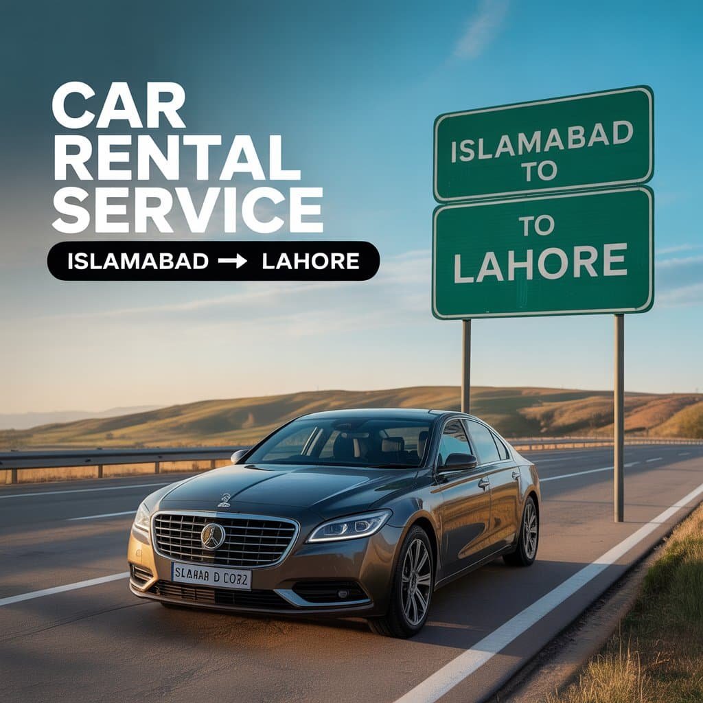 Rent a Car Islamabad to Lahore