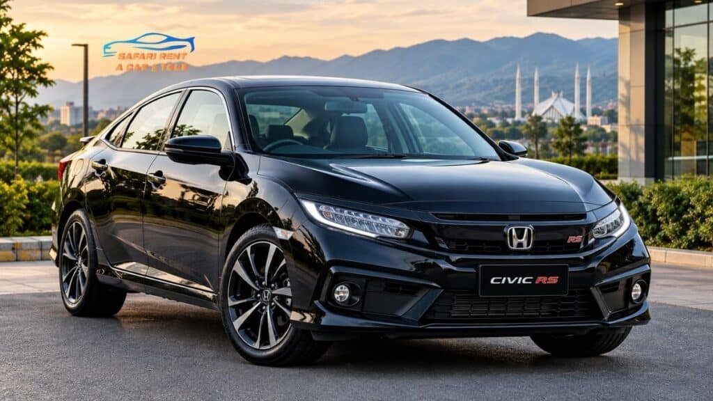 Honda Civic RS for rent in Islamabad and Rawalpindi | Safari Rent a Car